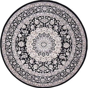 欧式美式古典花纹圆形地毯 (43)