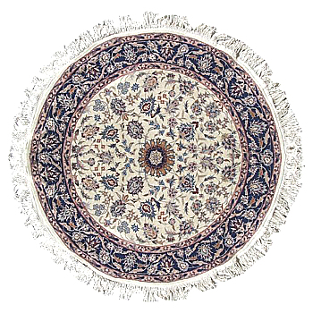 欧式美式古典花纹圆形地毯 (51)