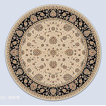 欧式美式古典花纹圆形地毯 (52)