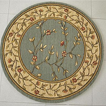 欧式美式古典花纹圆形地毯 (53)