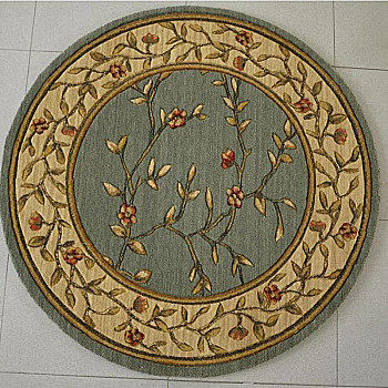 欧式美式古典花纹圆形地毯 (53)