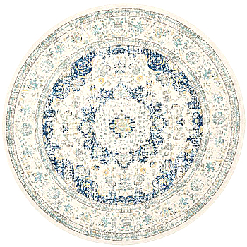 欧式美式古典花纹圆形地毯 (6)