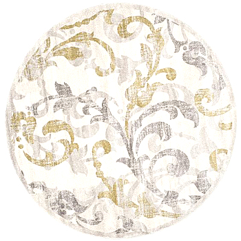 欧式美式古典花纹圆形地毯 (8)