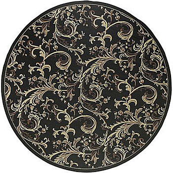 欧式美式古典花纹圆形地毯 (9)