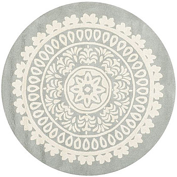 欧式美式古典花纹圆形地毯 (11)