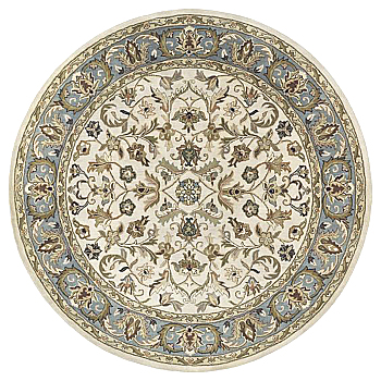 欧式美式古典花纹圆形地毯 (12)