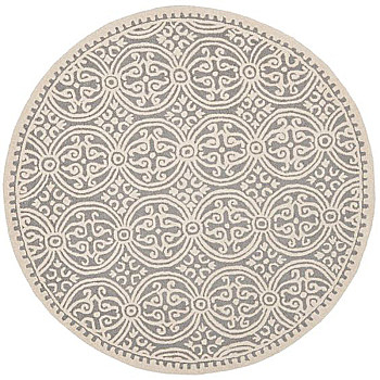 欧式美式古典花纹圆形地毯 (58)