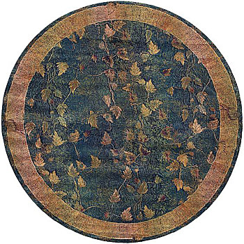 欧式美式古典花纹圆形地毯 (61)