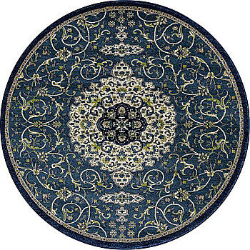 欧式美式古典花纹圆形地毯 (64)