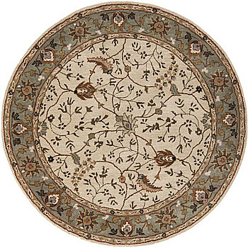 欧式美式古典花纹圆形地毯 (65)