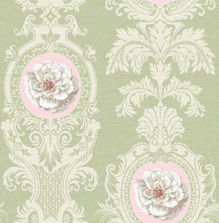 欧式法式古典花纹大花壁纸贴图布料(585)