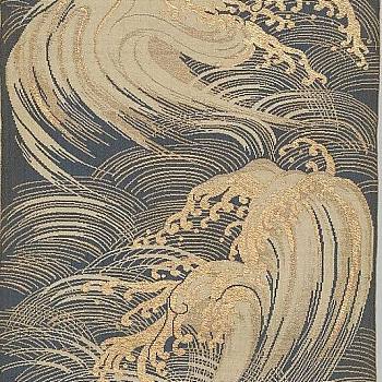 中式水纹海浪图案壁纸贴图 (1)