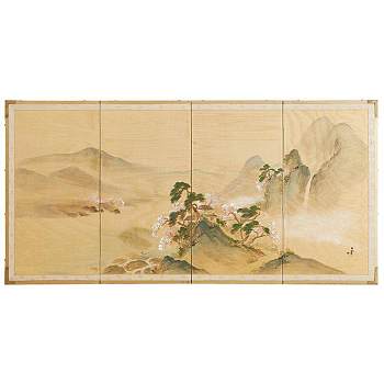 新中式山水壁纸壁画壁布背景画 (15)