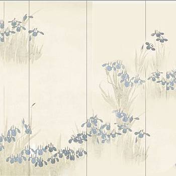 中式欧式田园花鸟壁纸壁布背景画 (14)
