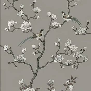 中式欧式田园花鸟壁纸壁画壁布背景画 (49)