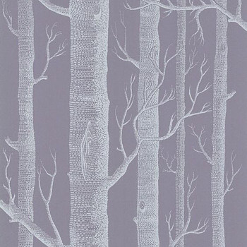 现代白桦树林儿童房彩绘手绘壁纸壁布 (15)