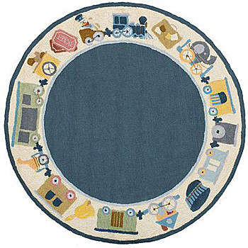 儿童房男孩房女孩房地毯圆形地毯 卡通图案(142)