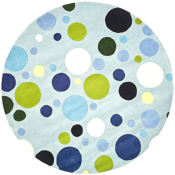 儿童房男孩房女孩房地毯圆形地毯 卡通图案(135)