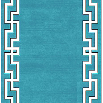 新中式花纹暗纹方块毯 (49)