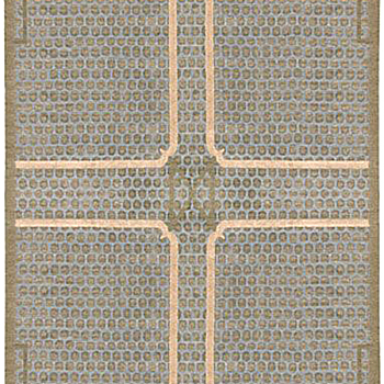 新中式花纹暗纹方块毯 (177)