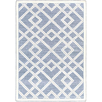新中式花纹暗纹方块毯 (185)
