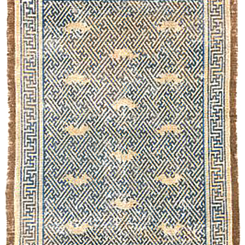 新中式花纹暗纹方块毯 (191)