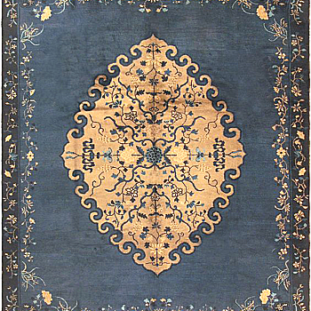 中式古典大花纹地毯 块毯 (17)