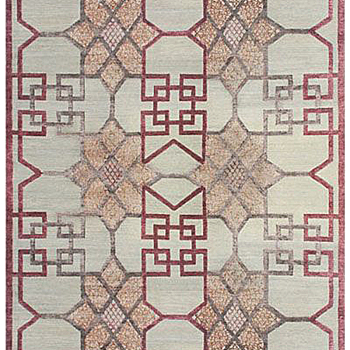 新中式花纹暗纹方块毯 (13)