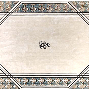 新中式花纹暗纹方块毯 (134)
