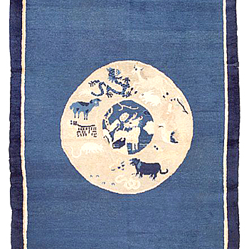 中式古典大花纹地毯 块毯 (40)