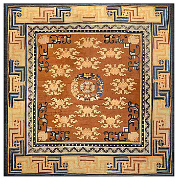 中式古典大花纹地毯 块毯 (8)