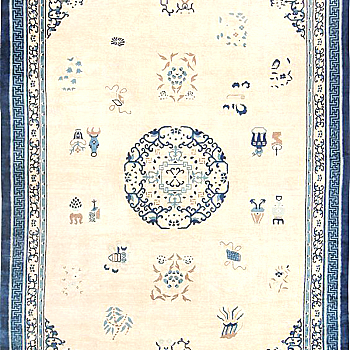 中式古典大花纹地毯 块毯 (13)