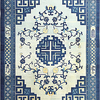 中式古典大花纹地毯 块毯 (14)