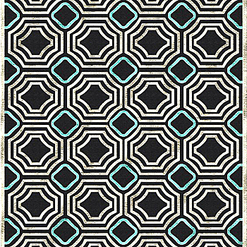 新中式花纹暗纹方块毯 (86)