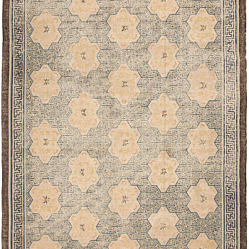新中式花纹暗纹方块毯 (119)