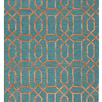 新中式花纹暗纹方块毯 (148)