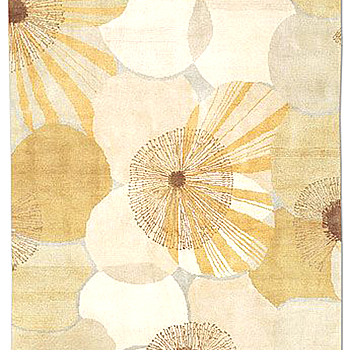 新中式树叶图案银杏树叶图案地毯贴图 (3)