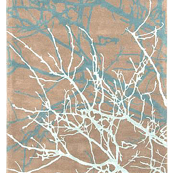 新中式树枝梅花图案地毯贴图 (9)