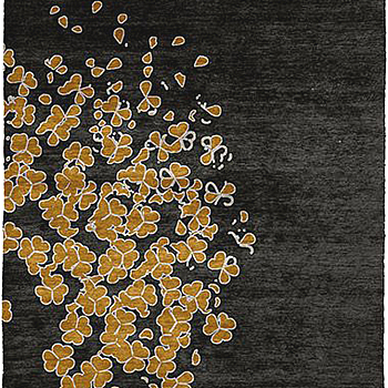 新中式菊花牡丹花花瓣图案地毯贴图 (26)