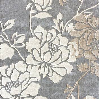 新中式菊花牡丹花花瓣图案地毯贴图 (21)