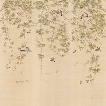 新中式花鸟地毯壁纸