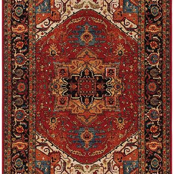 欧式法式古典欧式大花块毯 (136)