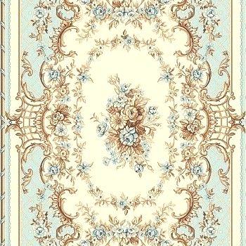 欧式法式古典欧式大花块毯 (80)