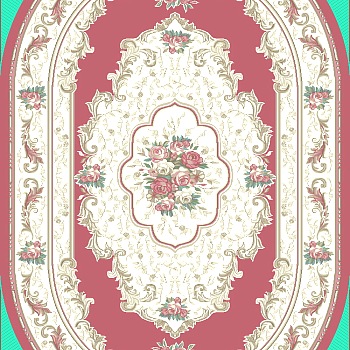 欧式法式古典欧式大花块毯 (125)