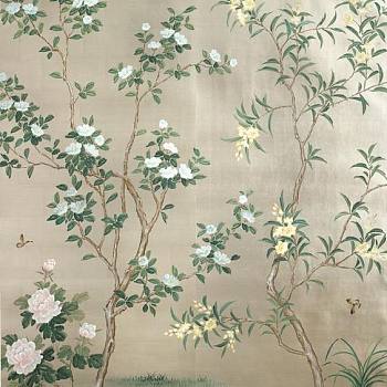 中式欧式花鸟壁纸壁布壁画背景画 (14)