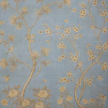中式欧式花鸟壁纸壁布壁画背景画 (43)
