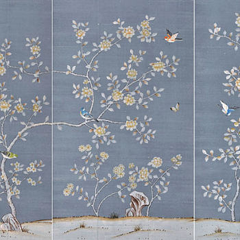 中式欧式花鸟壁纸壁布壁画背景画 (15)
