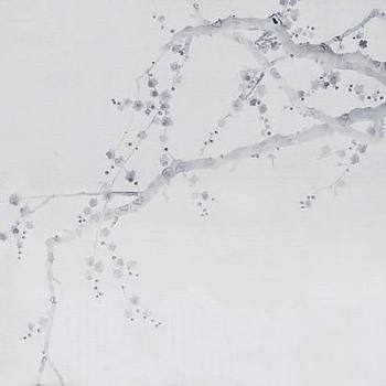 中式梅花图案壁纸壁布 (2)