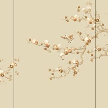 中式欧式花鸟壁纸贴图 (21)