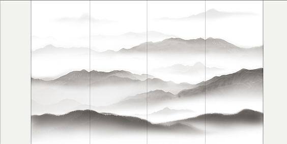 中式山水图案壁纸贴图 (46)